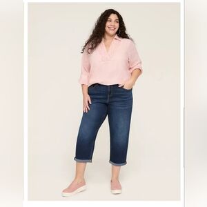 Lane Bryant Dark Blue Capri Jeans